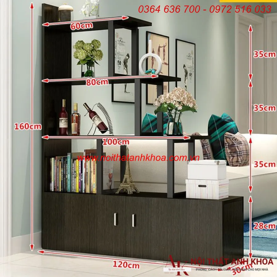 Mẫu Kệ Sách Đẹp Gỗ Công Nghiệp Thiết Kế Nhỏ Gọn