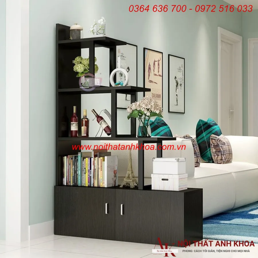 Mẫu Kệ Sách Đẹp Gỗ Công Nghiệp Thiết Kế Nhỏ Gọn