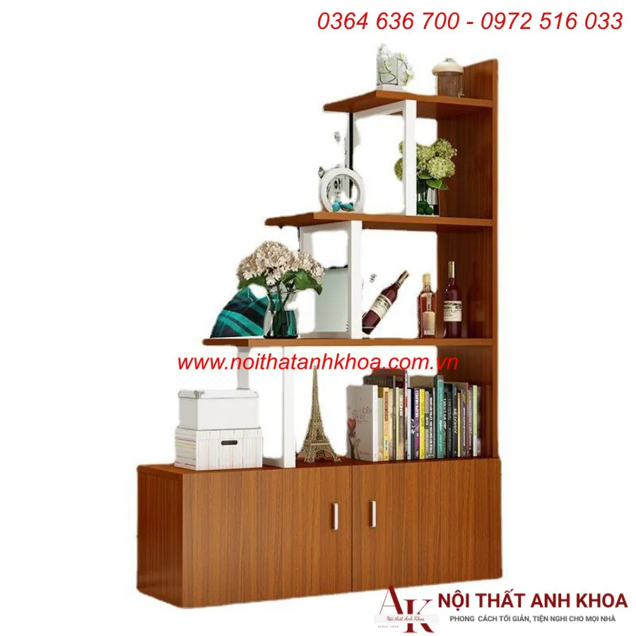 Mẫu Kệ Sách Đẹp Gỗ Công Nghiệp Thiết Kế Nhỏ Gọn
