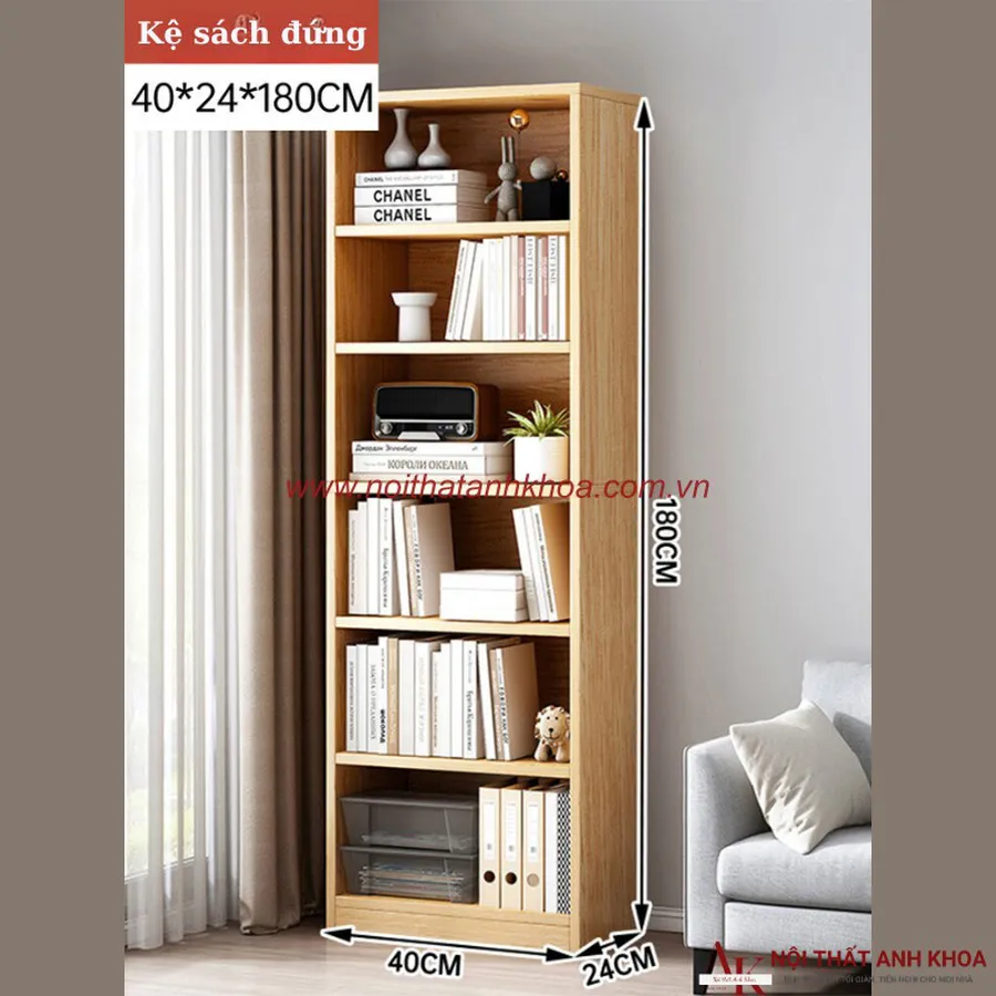 Mẫu Kệ Sách Đứng Đẹp Gỗ MDF Đa Dạng Kích Thước Mẫu Mã