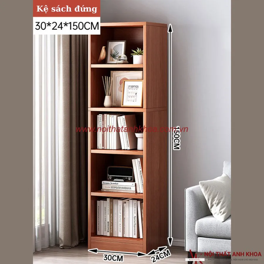 Mẫu Kệ Sách Đứng Đẹp Gỗ MDF Đa Dạng Kích Thước Mẫu Mã