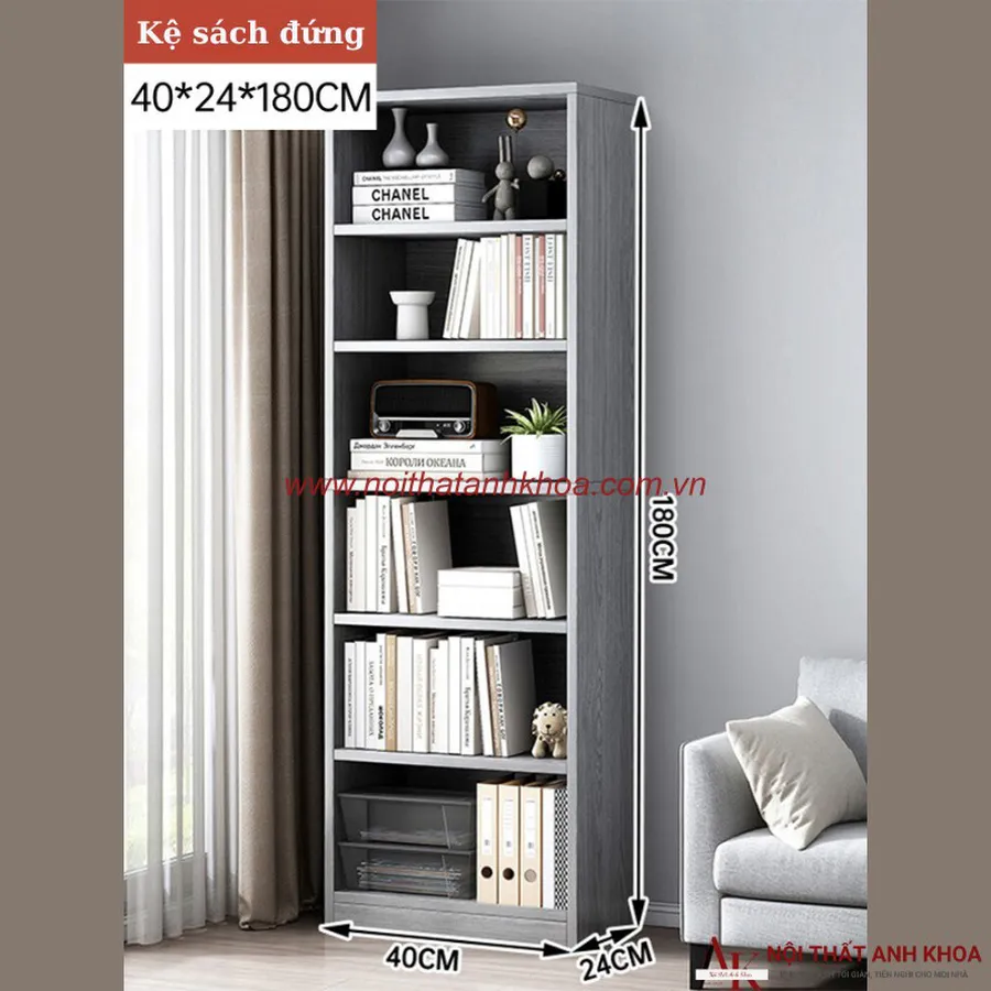 Mẫu Kệ Sách Đứng Đẹp Gỗ MDF Đa Dạng Kích Thước Mẫu Mã