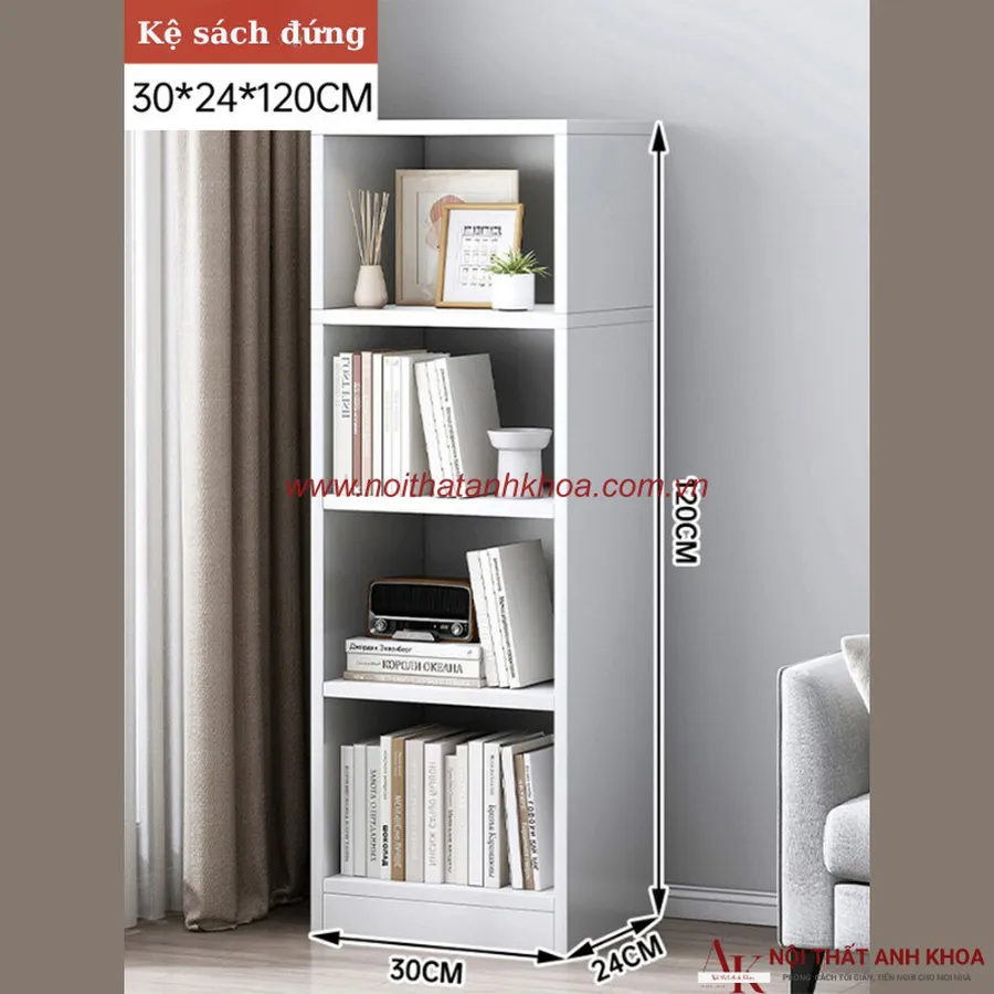 Mẫu Kệ Sách Đứng Đẹp Gỗ MDF Đa Dạng Kích Thước Mẫu Mã