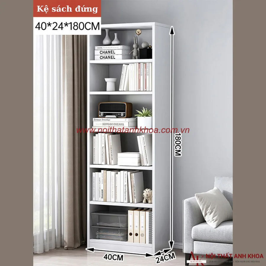 Mẫu Kệ Sách Đứng Đẹp Gỗ MDF Đa Dạng Kích Thước Mẫu Mã