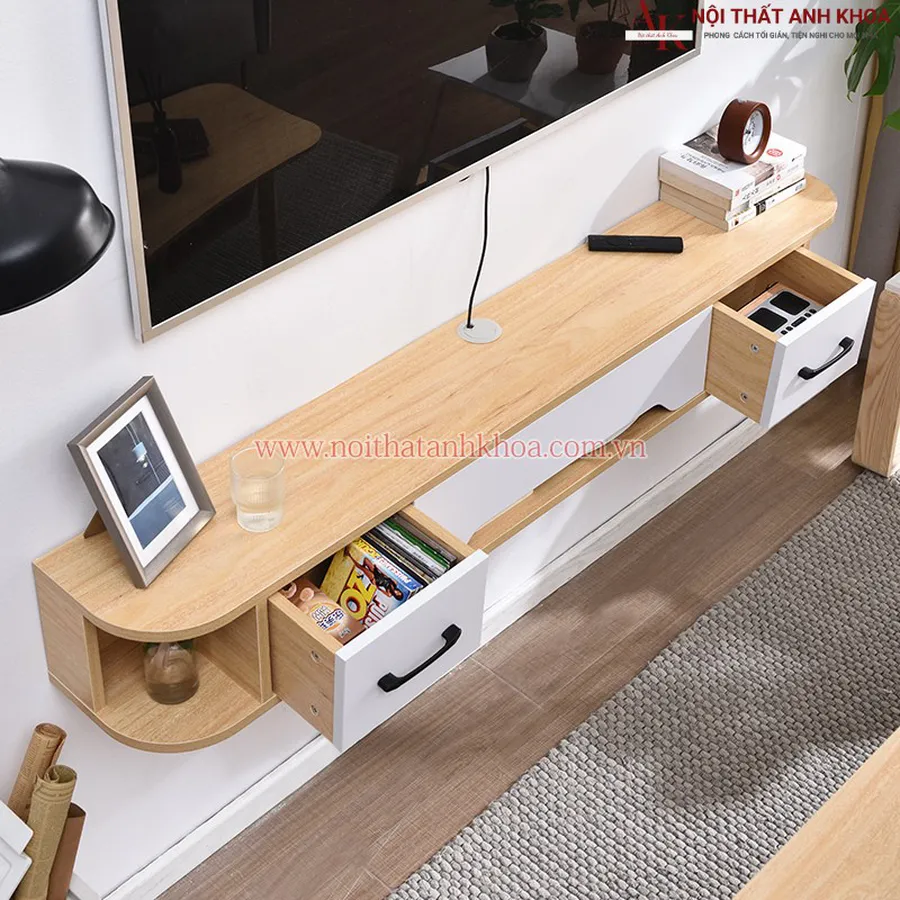 Mẫu Kệ Tivi Treo Tường Phòng Khách Hiện Đại Giá Rẻ