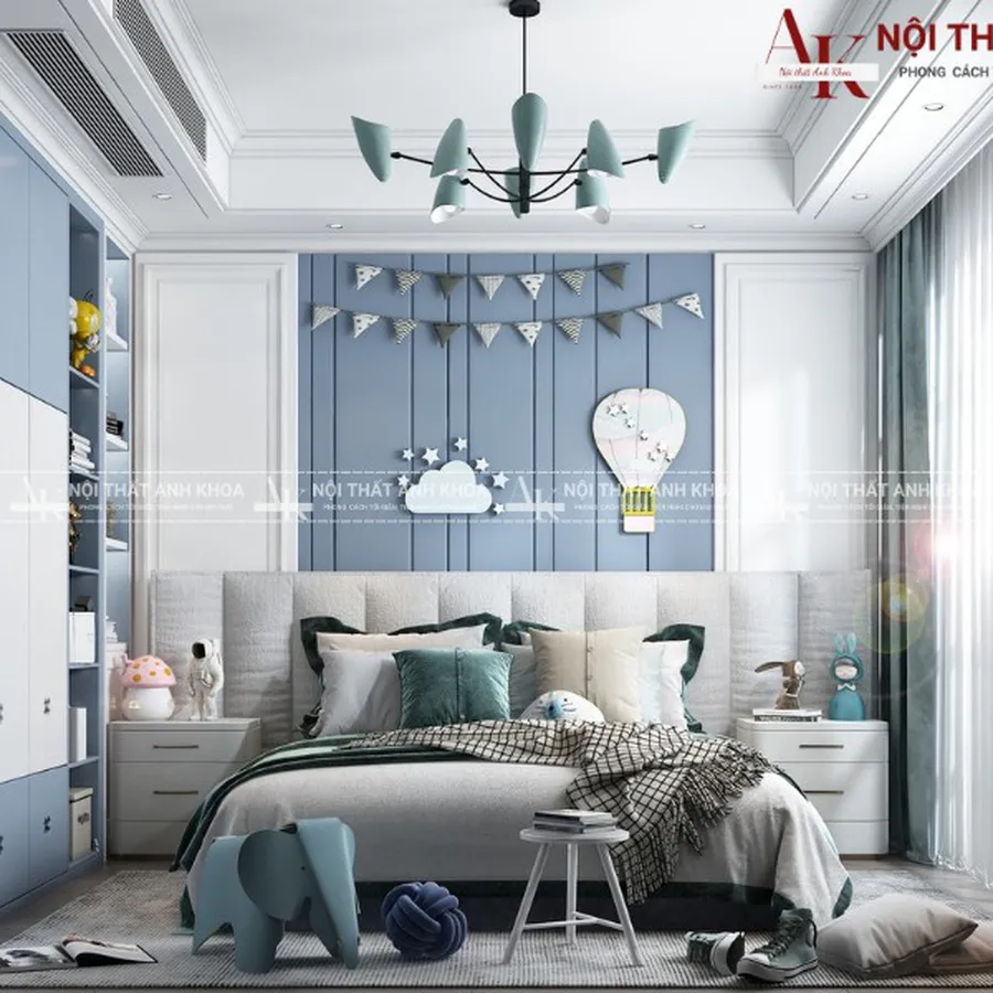 Mẫu Nội Thất Cho Bé Trai Cao Cấp Sang Trọng