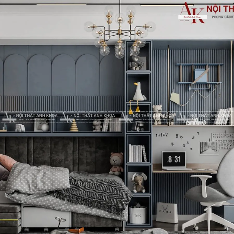 Mẫu Nội Thất Cho Bé Trai Cao Cấp Sang Trọng