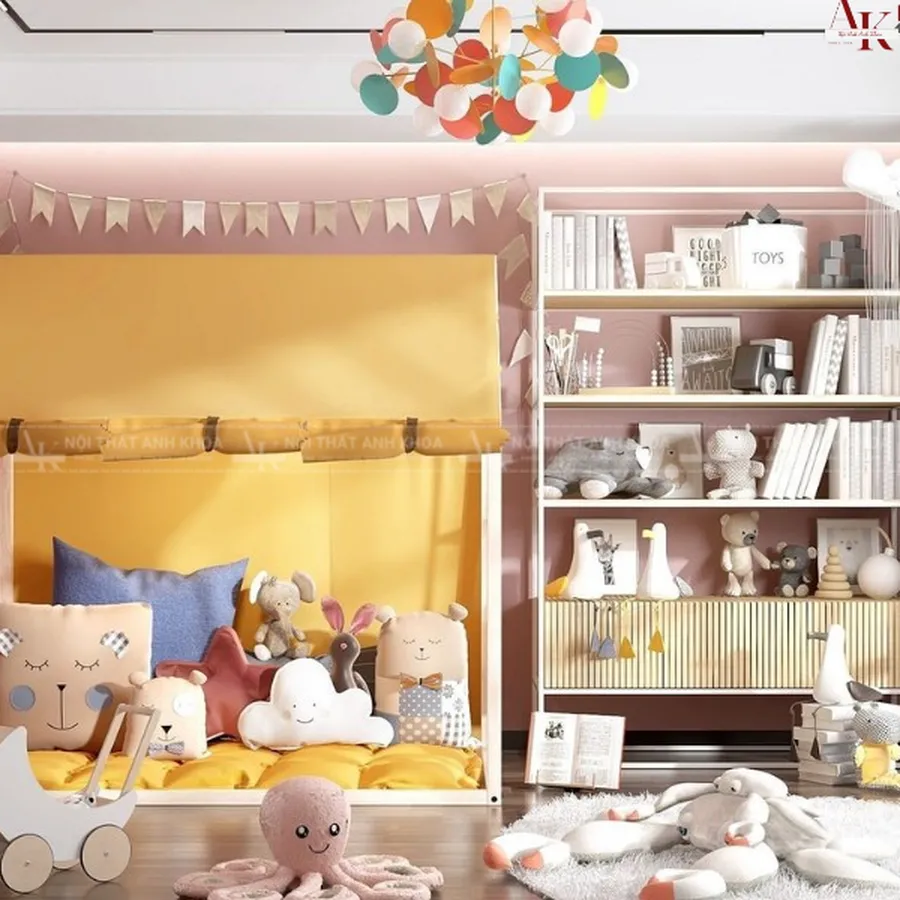 Mẫu Phòng Ngủ Cho Bé Gái Đẹp Cao Cấp