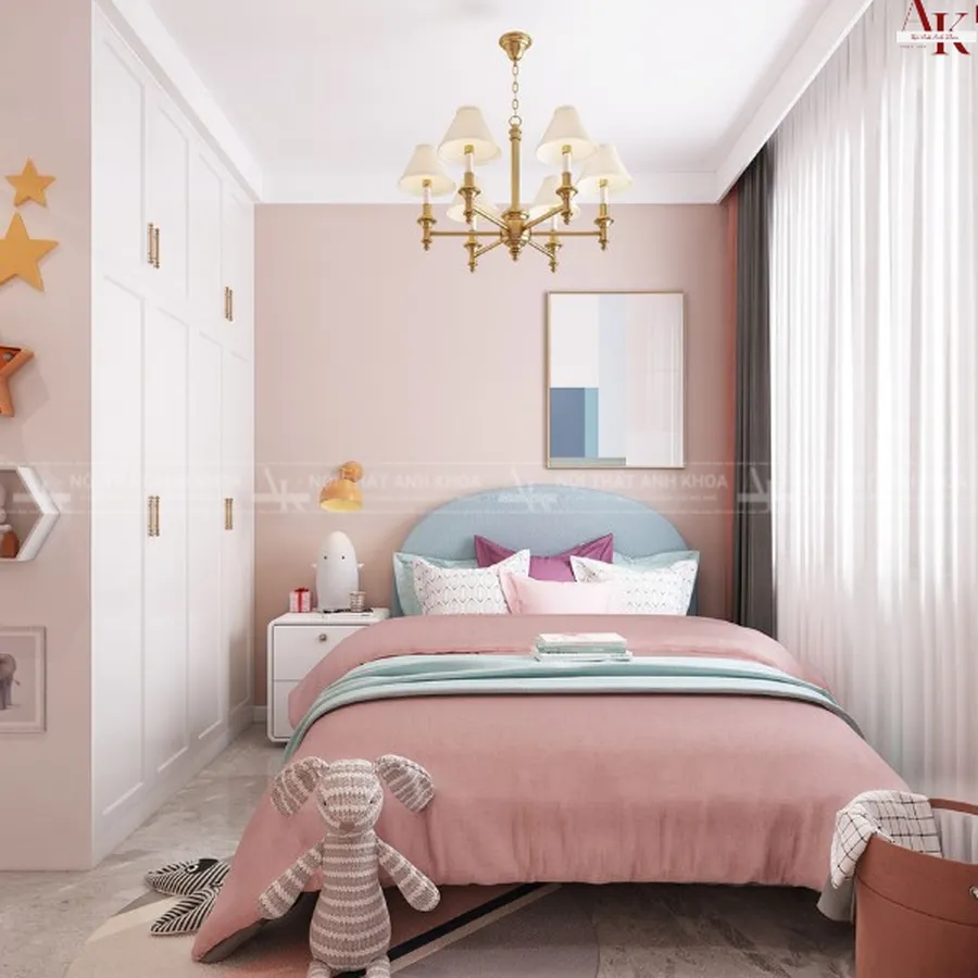 Mẫu Phòng Ngủ Cho Bé Gái Đẹp Cao Cấp