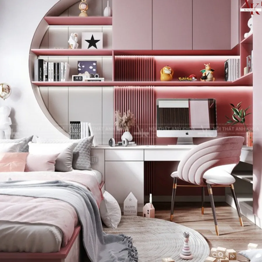 Mẫu Phòng Ngủ Cho Bé Gái Đẹp Cao Cấp