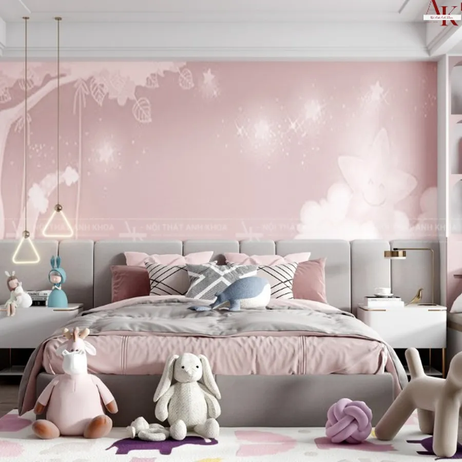 Mẫu Phòng Ngủ Cho Bé Gái Đẹp Cao Cấp