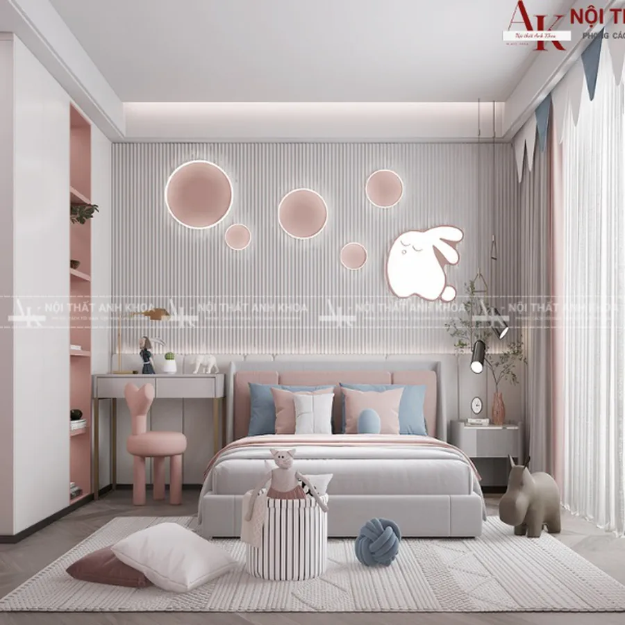Mẫu Phòng Ngủ Công Chúa Cho Bé Gái