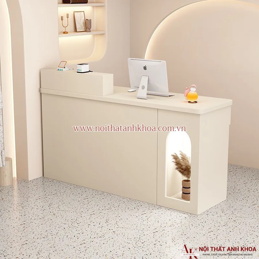 Mẫu Quầy Lễ Tân Chữ I Gỗ Công Nghiệp Giá Rẻ