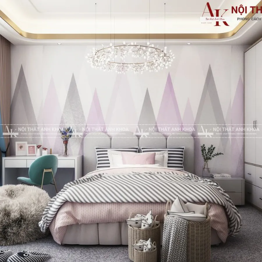 Mẫu Thiết Kế Phòng Ngủ Cho Bé Gái Đẹp Hoàn Hảo