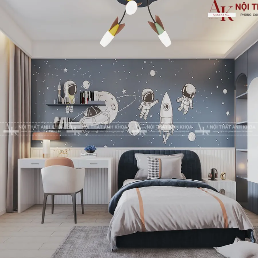 Mẫu Thiết Kế Phòng Ngủ Cho Bé Trai 15 Tuổi