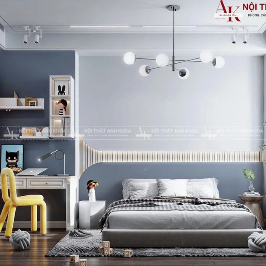 Mẫu Thiết Kế Phòng Ngủ Cho Bé Trai 15 Tuổi