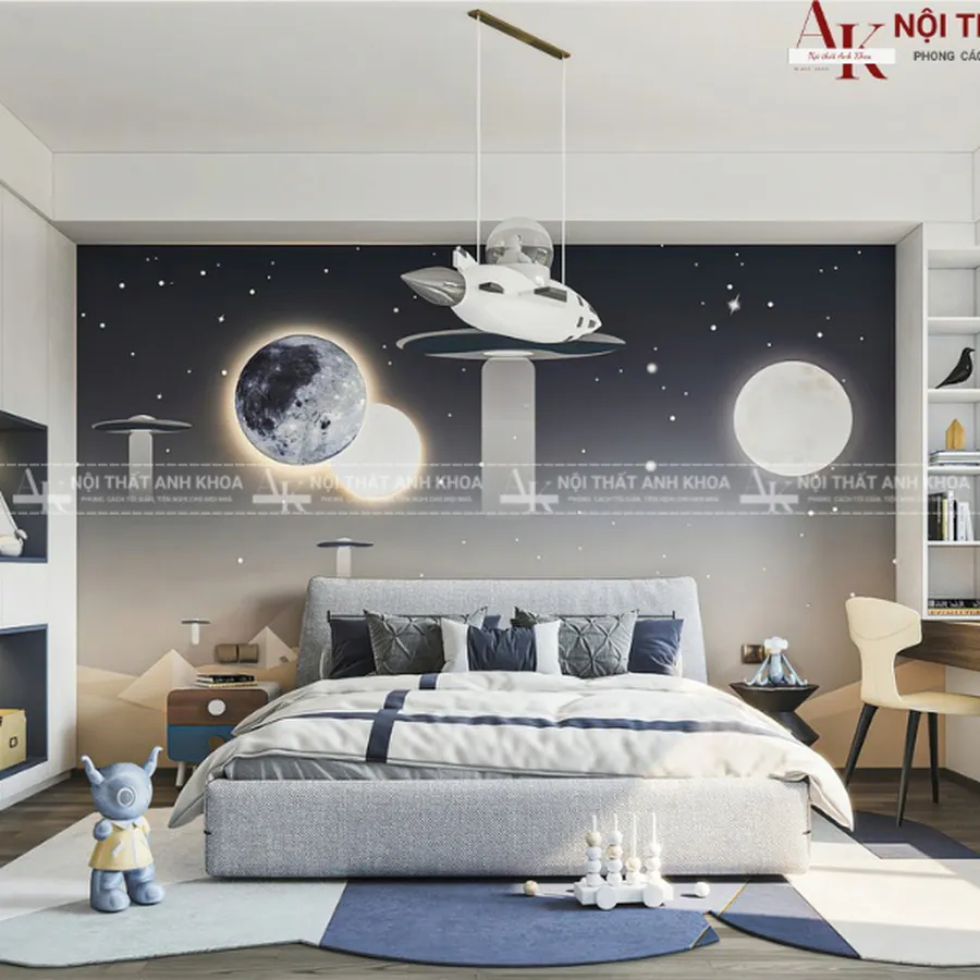 Mẫu Thiết Kế Phòng Ngủ Cho Bé Trai 15 Tuổi