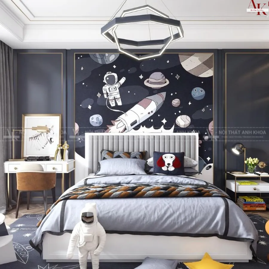 Mẫu Thiết Kế Phòng Ngủ Cho Bé Trai Sang Trọng