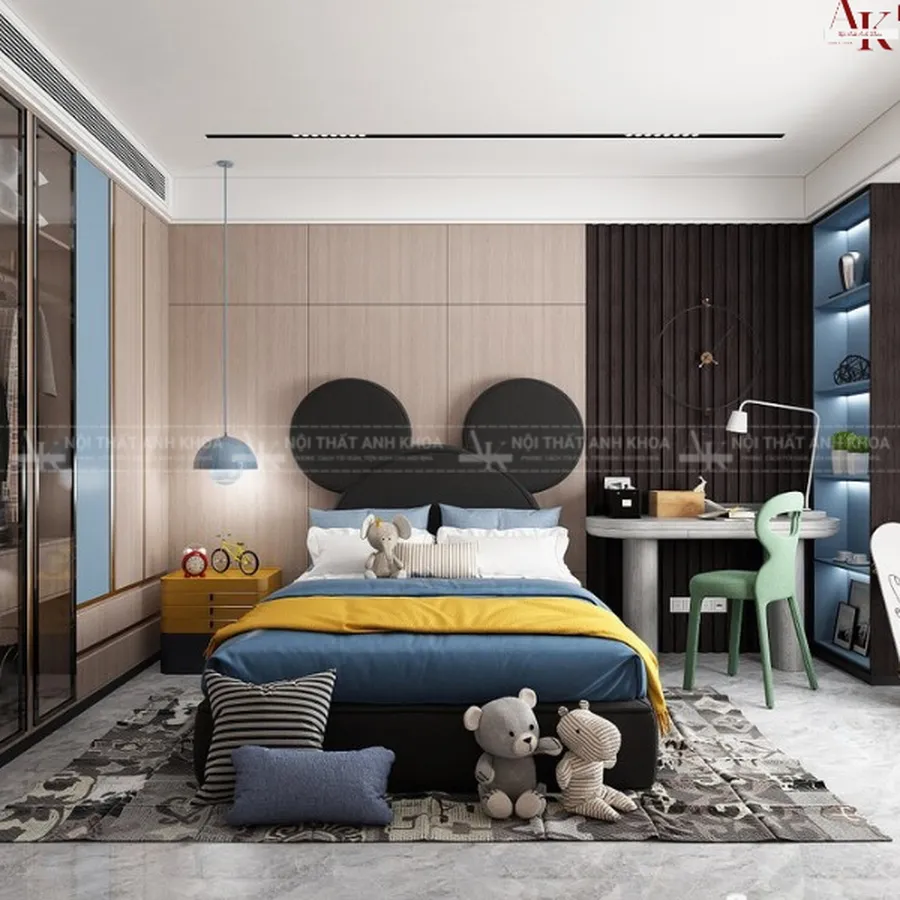 Mẫu Thiết Kế Phòng Ngủ Cho Bé Trai Sang Trọng