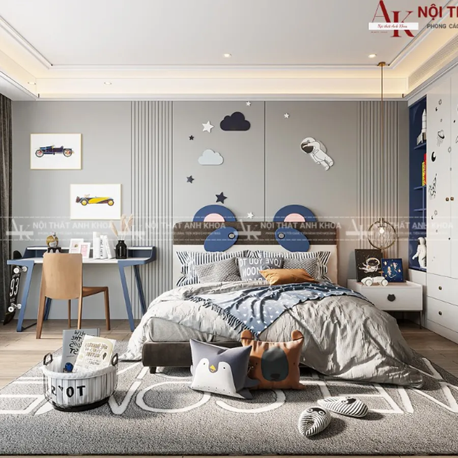 Mẫu Thiết Kế Phòng Ngủ Dành Cho Bé Trai Cao Cấp