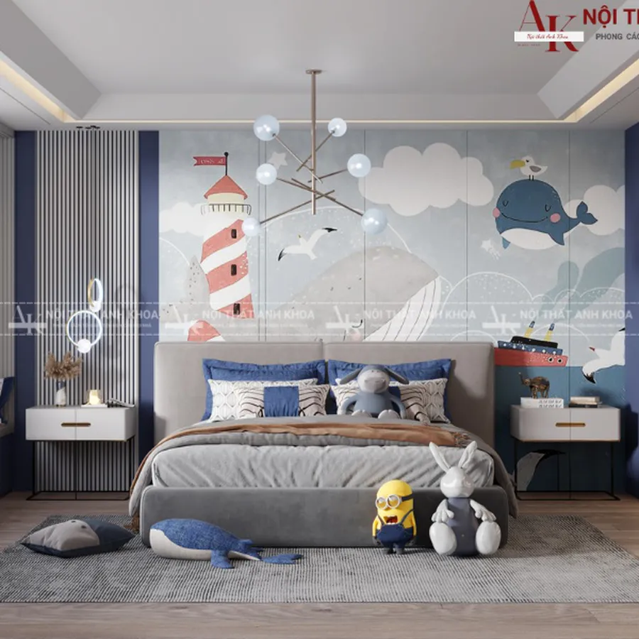 Mẫu Thiết Kế Phòng Ngủ Dành Cho Bé Trai Cao Cấp