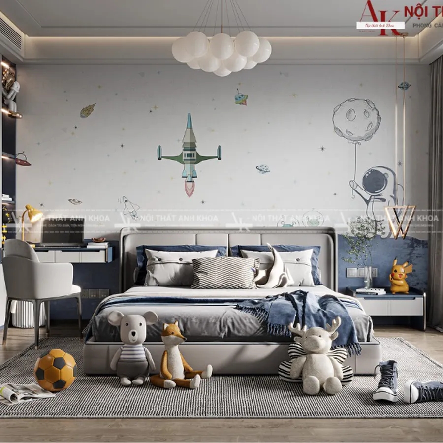 Mẫu Thiết Kế Phòng Ngủ Dành Cho Bé Trai Cao Cấp