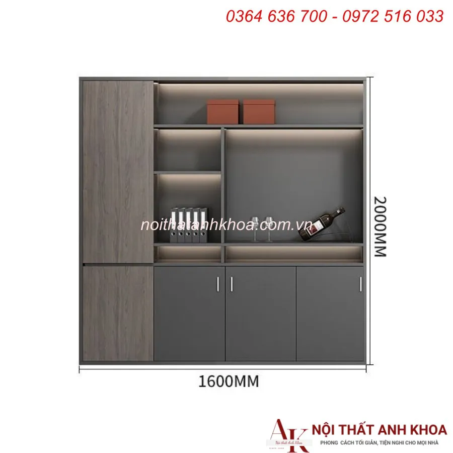 Mẫu Tủ Đựng Hồ Sơ Nhiều Ngăn Gỗ MDF Giá Rẻ