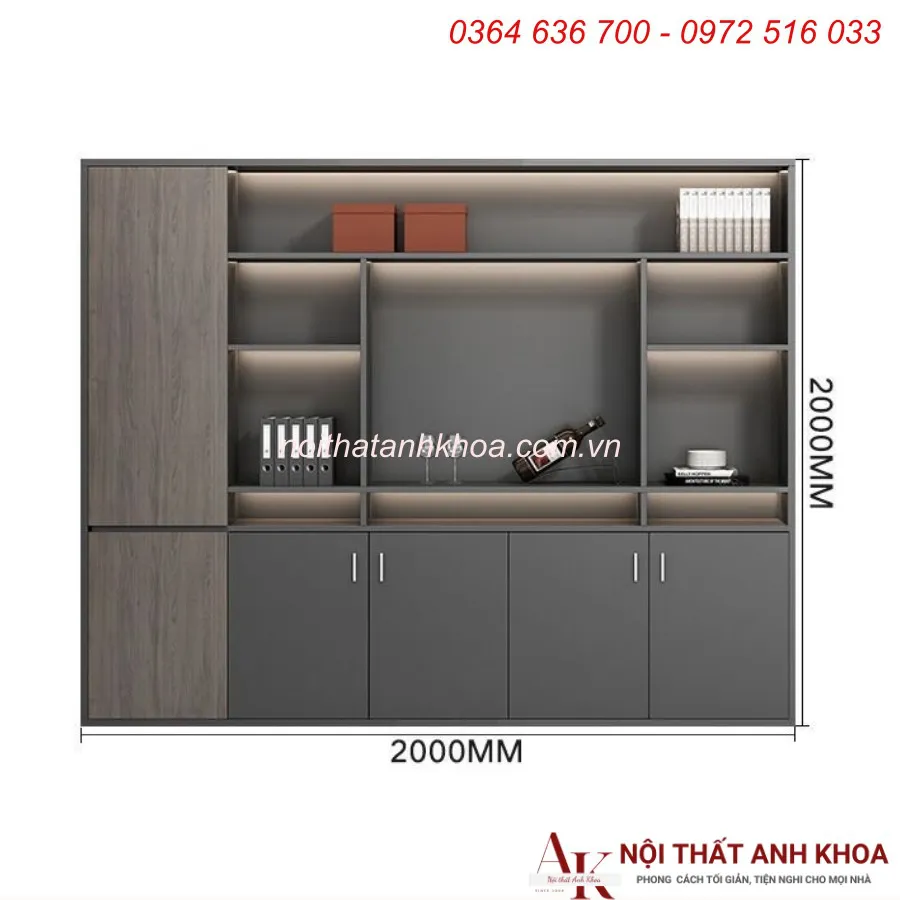 Mẫu Tủ Đựng Hồ Sơ Nhiều Ngăn Gỗ MDF Giá Rẻ