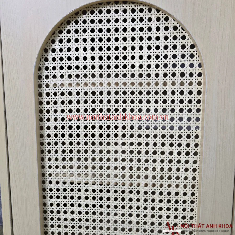 Mẫu Tủ Giày Dép Hiện Đại Gỗ MDF Cánh Đan Mây