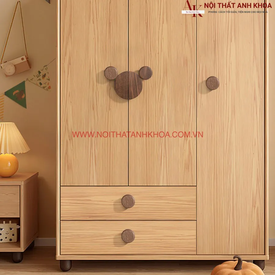 Mẫu Tủ Áo Cho Bé Gái Đẹp Hiện Đại