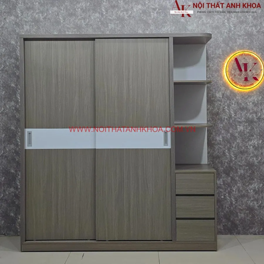 Mẫu Tủ Quần Áo Cửa Lùa Màu Đẹp Tiện Lợi