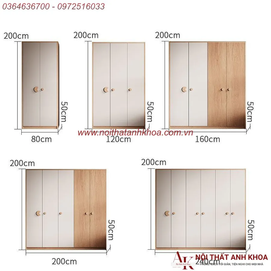 Mẫu Tủ Quần Áo Đẹp Gỗ Công Nghiệp MDF Thiết Kế Hiện Đại Phong Cách