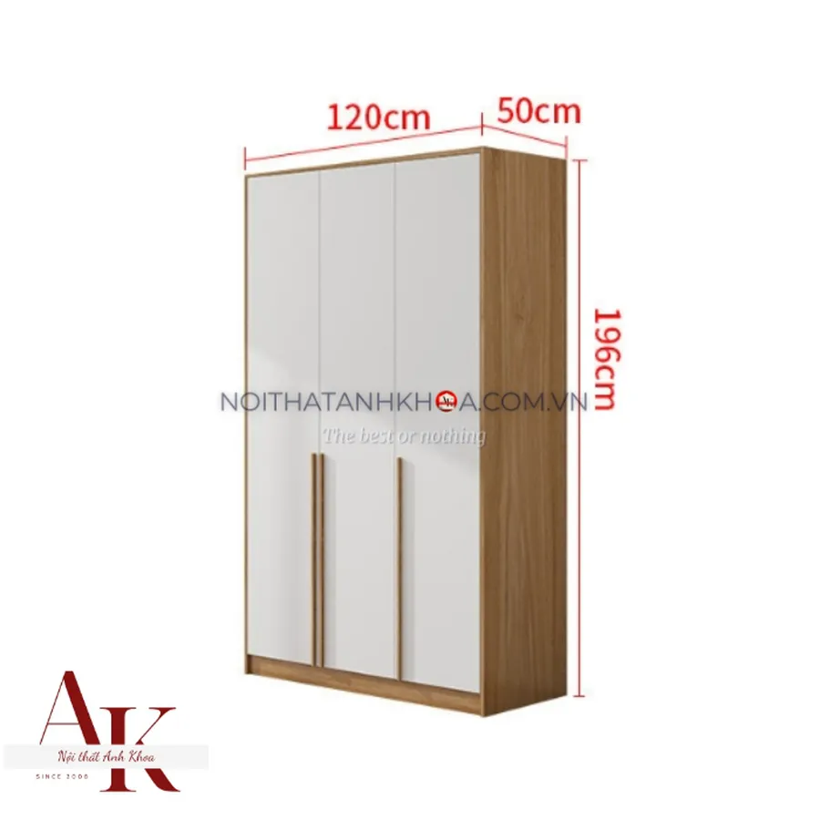 Mẫu Tủ Quần Áo Đẹp Gỗ Công Nghiệp MDF Hiện Đại
