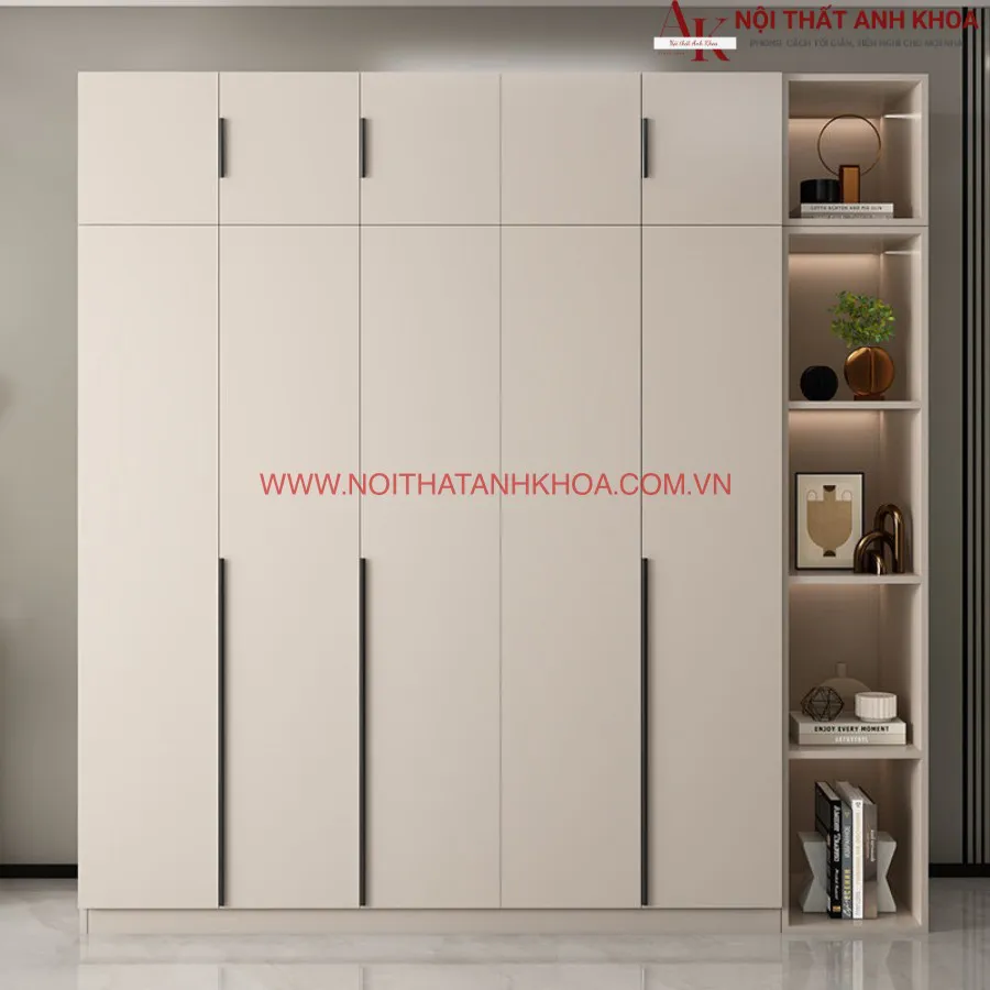 Mẫu Tủ Quần Áo Gỗ Công Nghiệp Đẹp Sang Trọng