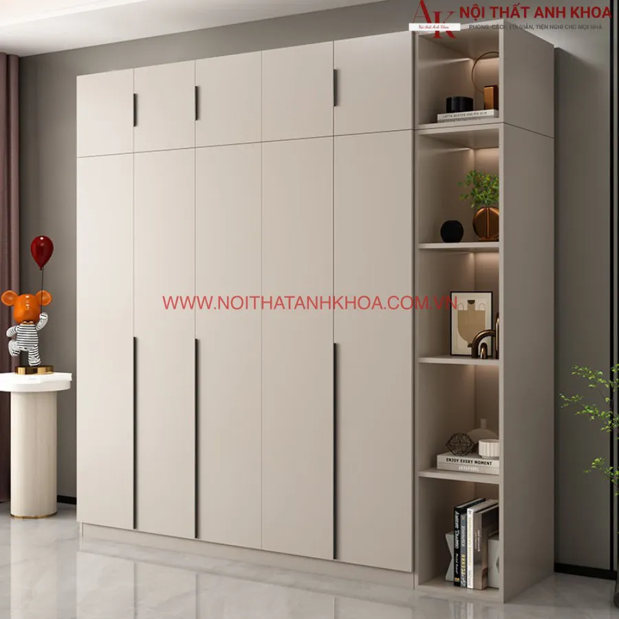 Mẫu Tủ Quần Áo Gỗ Công Nghiệp Đẹp Sang Trọng