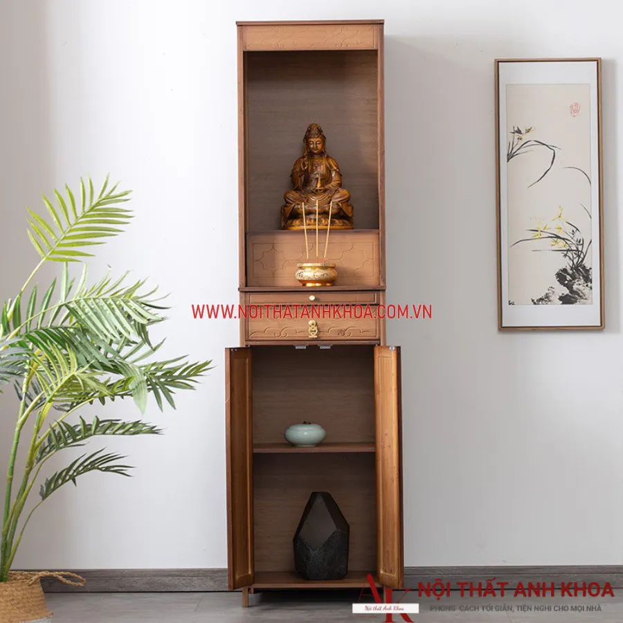 Mẫu Tủ Thờ Nhỏ Gọn Cho Nhà Chung Cư Đẹp Giá Rẻ