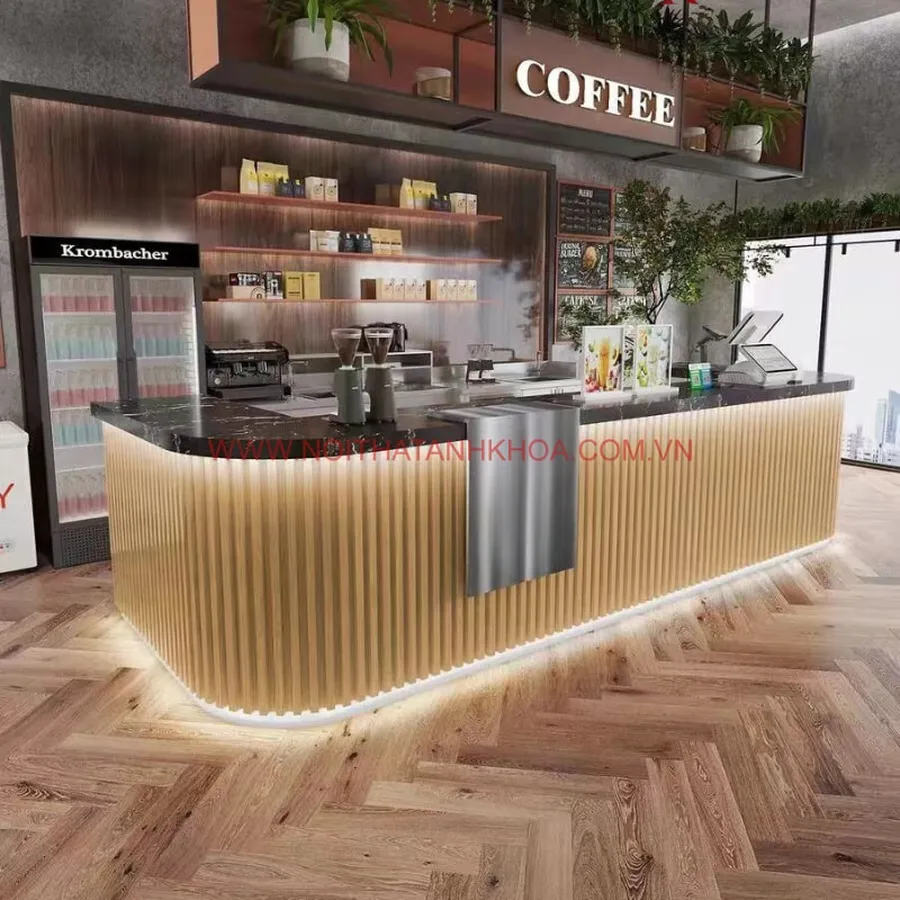 Quầy Bar Quán Cà Phê Đẹp Hiện Đại