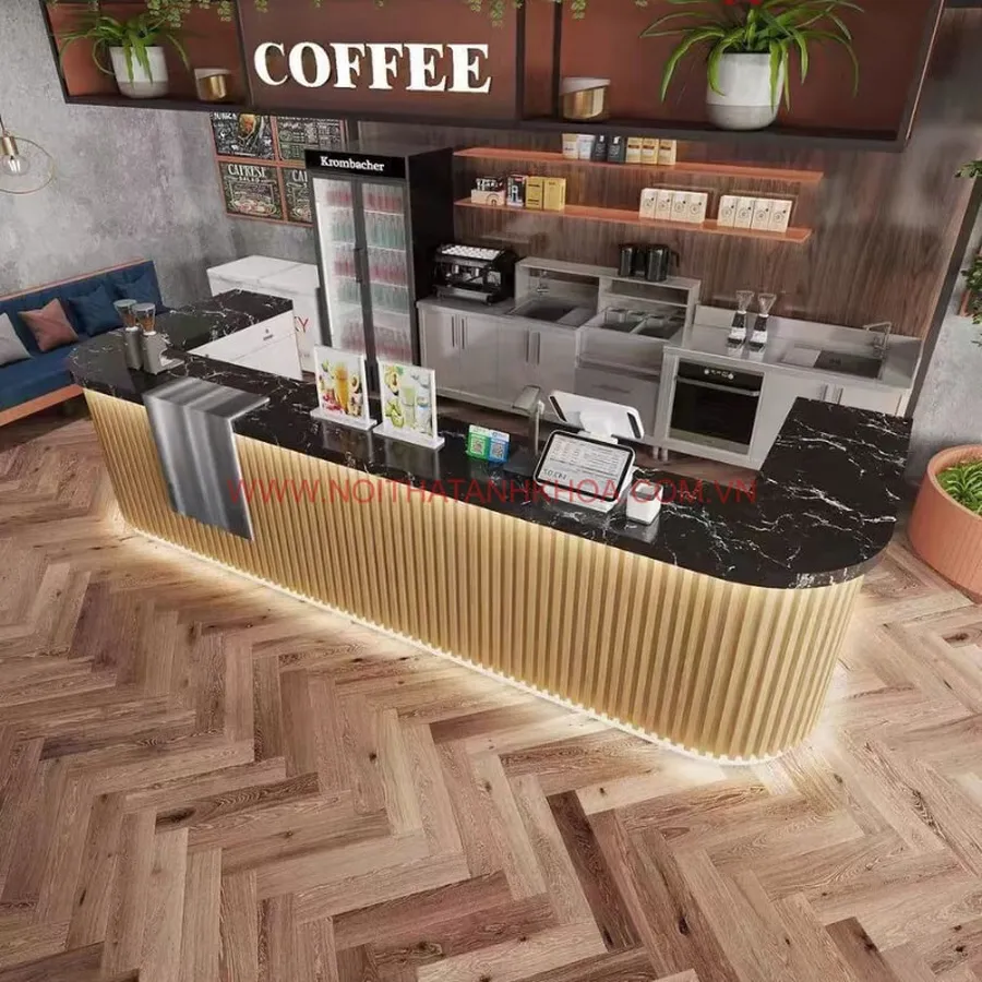 Quầy Bar Quán Cà Phê Đẹp Hiện Đại