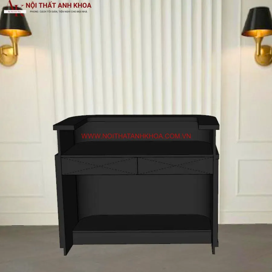 Quầy Lễ Tân Gỗ Công Nghiệp Đẹp Hiện Đại