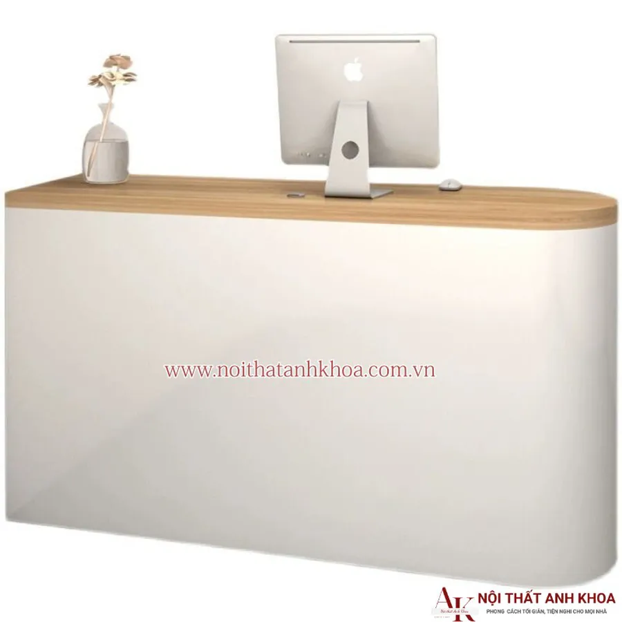 Quầy Lễ Tân Mini Gỗ Công Nghiệp Đẹp Hiện Đại