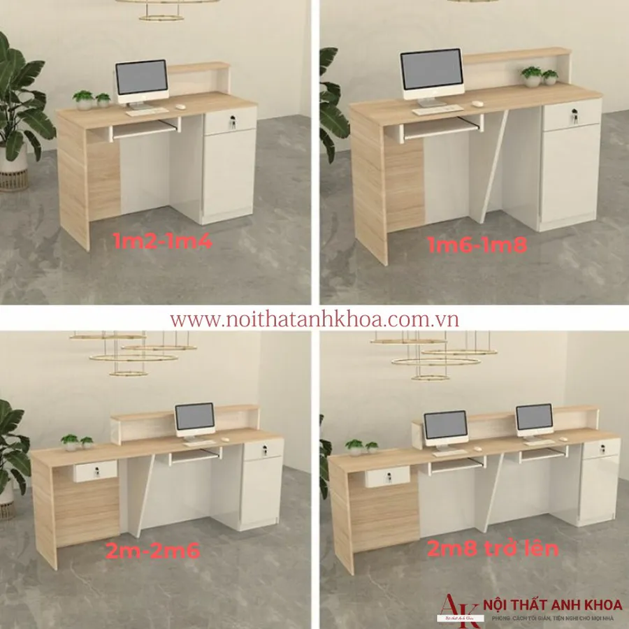 Quầy Lễ Tân Nhỏ Đẹp Hiện Đại Sang Trọng