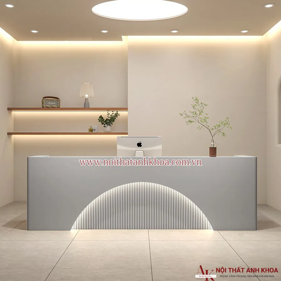 Quầy Lễ Tân Spa Chữ I Đẹp Hiện Đại