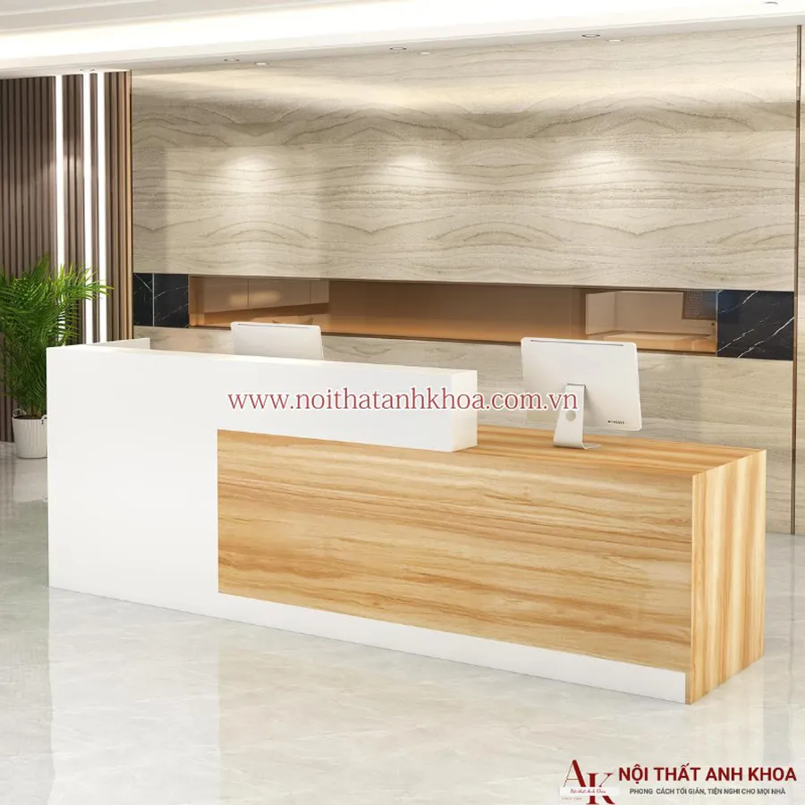 Quầy Lễ Tân Văn Phòng Chữ I Đẹp Hiện Đại Giá Rẻ