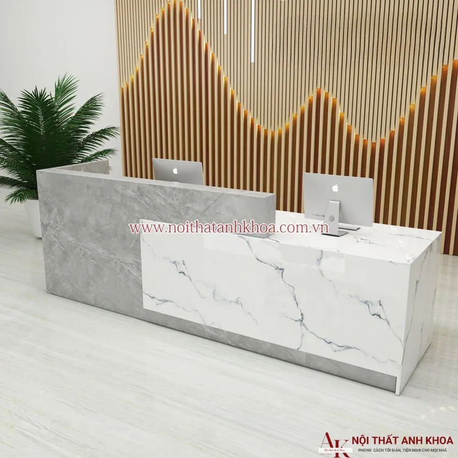 Quầy Lễ Tân Văn Phòng Chữ I Đẹp Hiện Đại Giá Rẻ