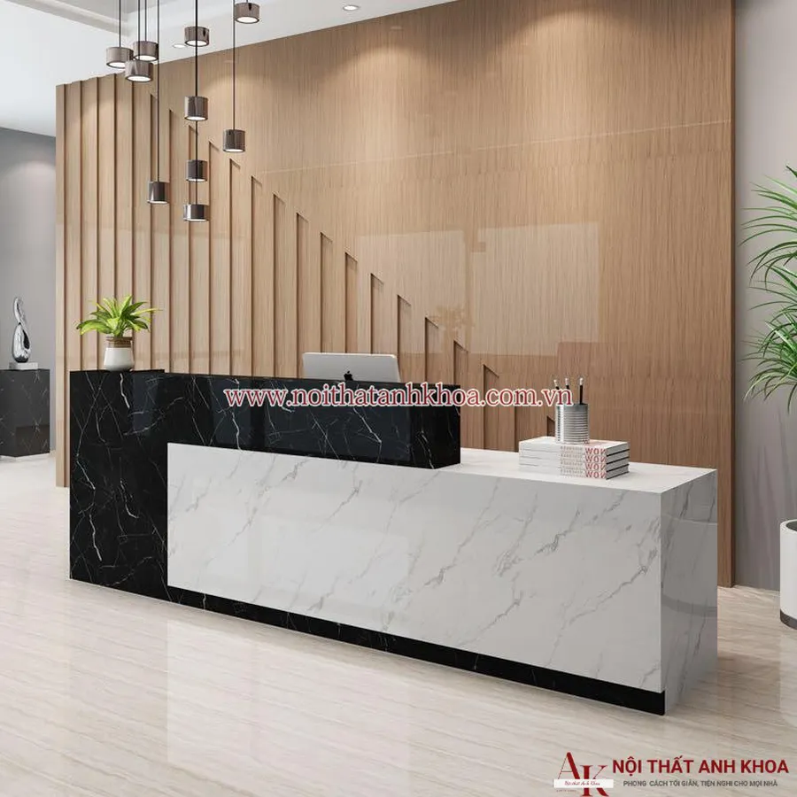 Quầy Lễ Tân Văn Phòng Chữ I Đẹp Hiện Đại Giá Rẻ