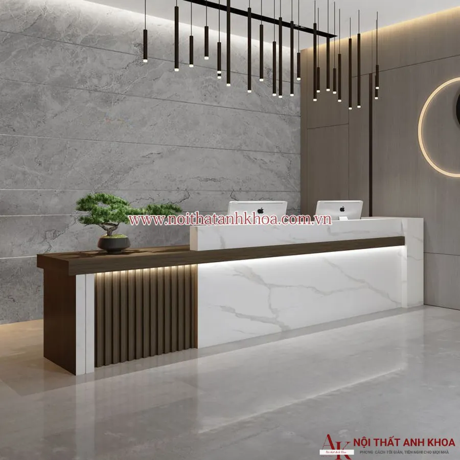 Quầy Lễ Tân Văn Phòng Đẹp Hiện Đại Giá Rẻ