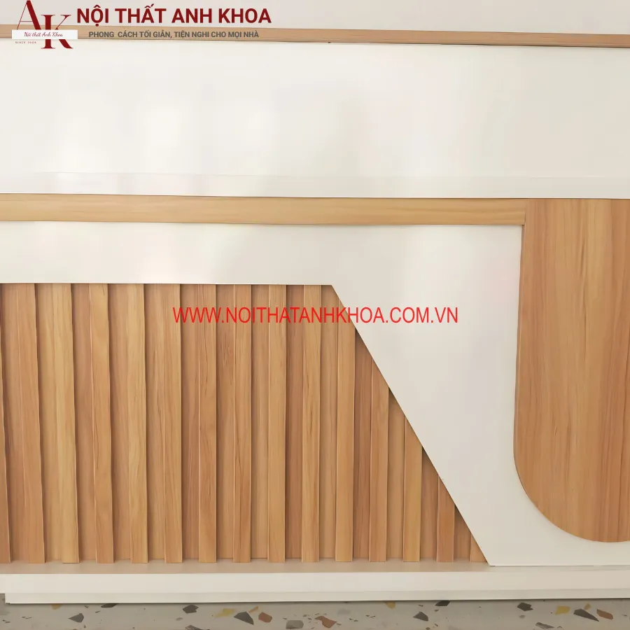 Quầy Thu Ngân Gỗ Công Nghiệp Đẹp Sang Trọng