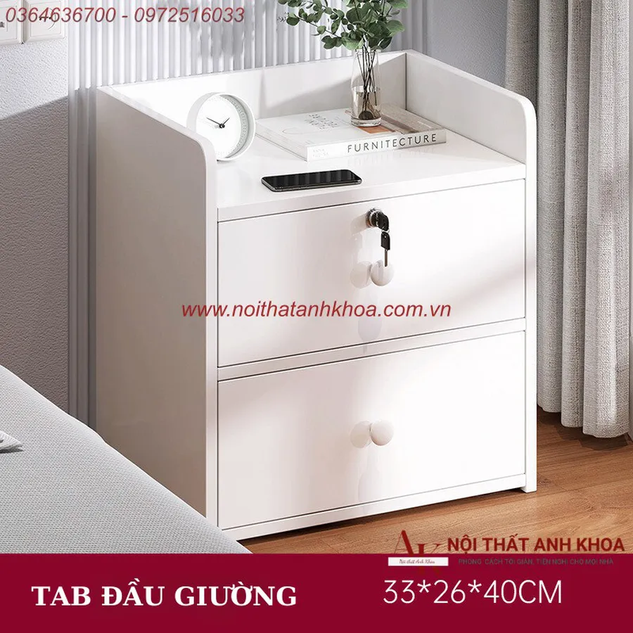 Tab Đầu Giường Gỗ Ép Cao Cấp Đẹp Hiện Đại