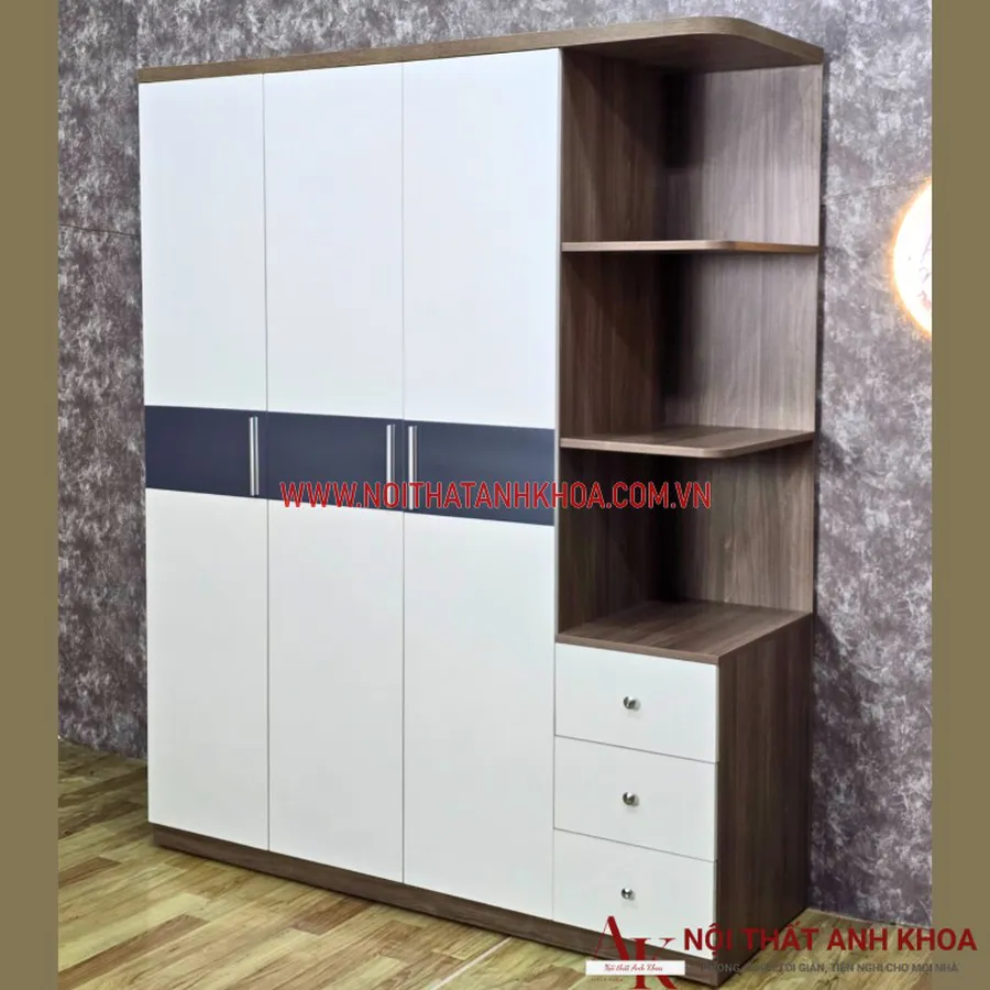 Tủ Áo Gỗ Công Nghiệp 3 Cánh Đẹp Hiện Đại Giá Rẻ