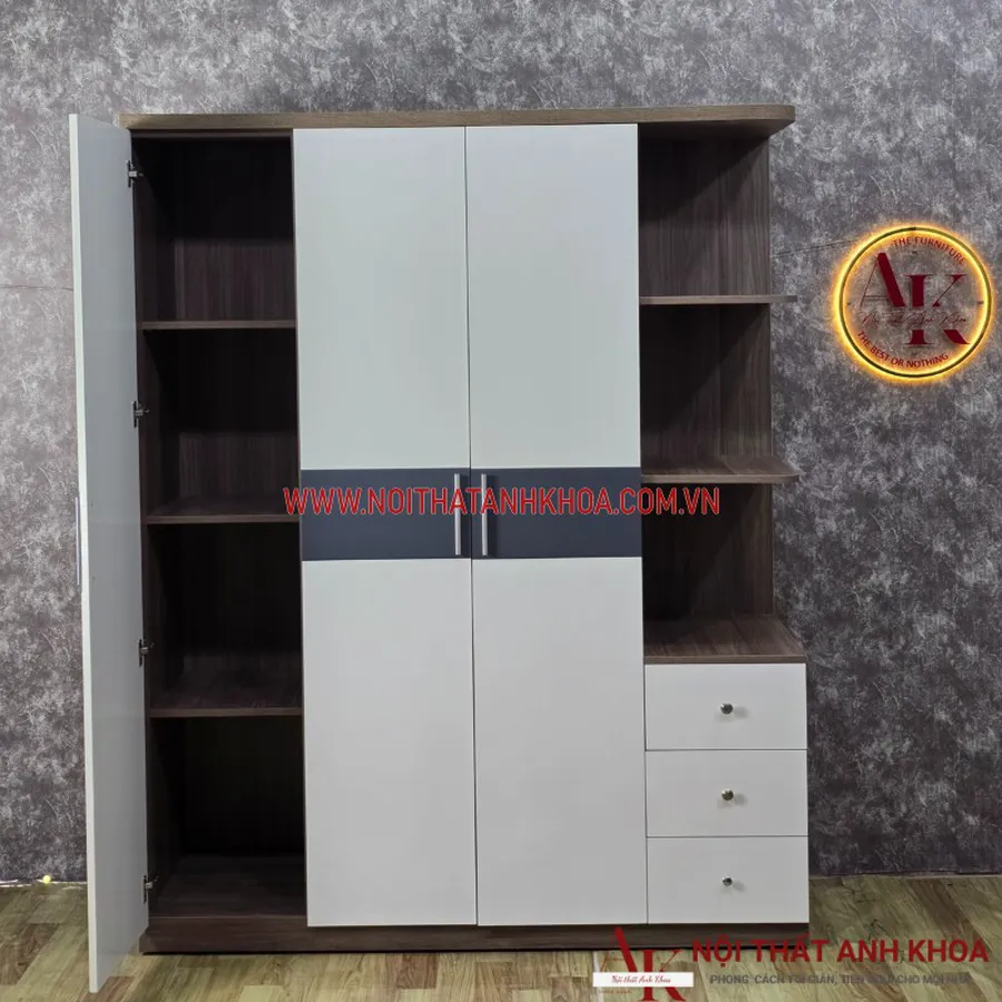 Tủ Áo Gỗ Công Nghiệp 3 Cánh Đẹp Hiện Đại Giá Rẻ